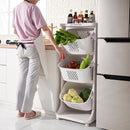 Kitchen Vegetable Storage Basket Storage Rack Plastic