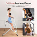 Squat Machine, Work 2 In 1 Squat Rowing Machine Equipment