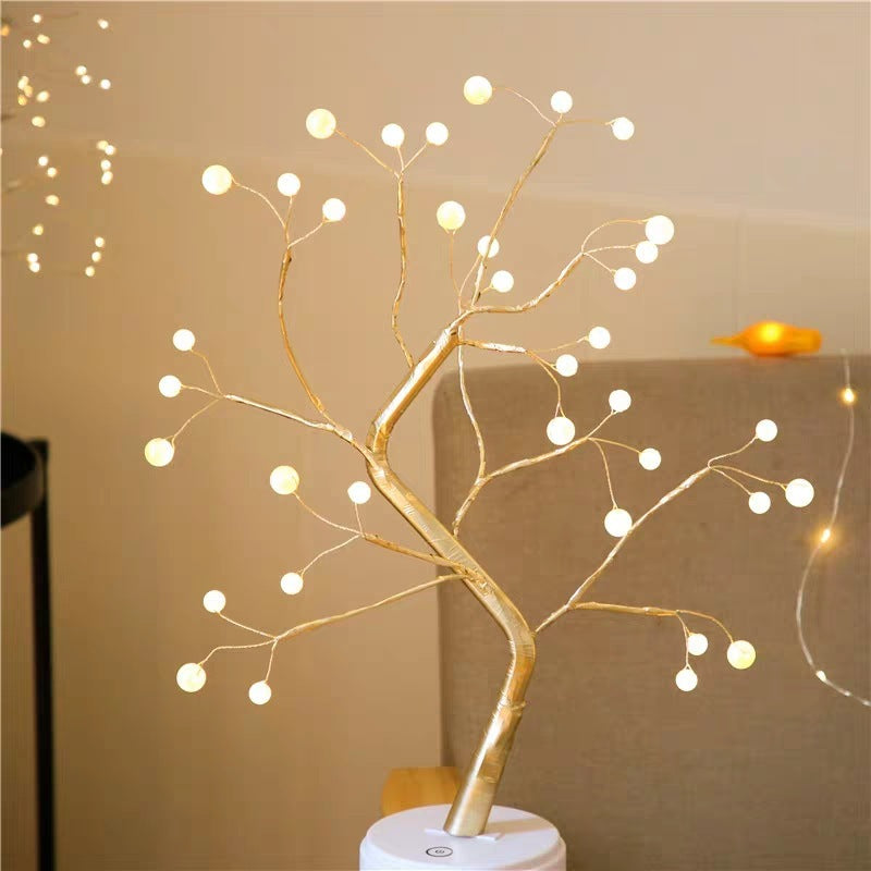 Led Copper Wire Light Bedroom Light