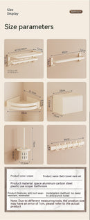 Cream Style Towel Rack Punch-free Toilet Toilet Pendant Bath Towel Bathroom Storage Rack