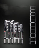 Aluminum Alloy Single-sided Telescopic Ladder Folding