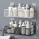 Wall-Mounted Bathroom Shelf No Drill Shower Shampoo Organizer Toilet Accessories