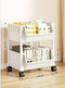 Trolley Bookshelf Kitchen Storage Rack Kitchen Corner Narrow Slit Storage Cabinet Bathroom Living Room Home Organizer Gifts