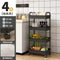 Multi-Layer Trolley Rack Kitchen Floor Bedroom Baby Snacks Mobile Bathroom Bathroom Storage Storage Rack