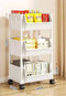 Trolley Bookshelf Kitchen Storage Rack Kitchen Corner Narrow Slit Storage Cabinet Bathroom Living Room Home Organizer Gifts