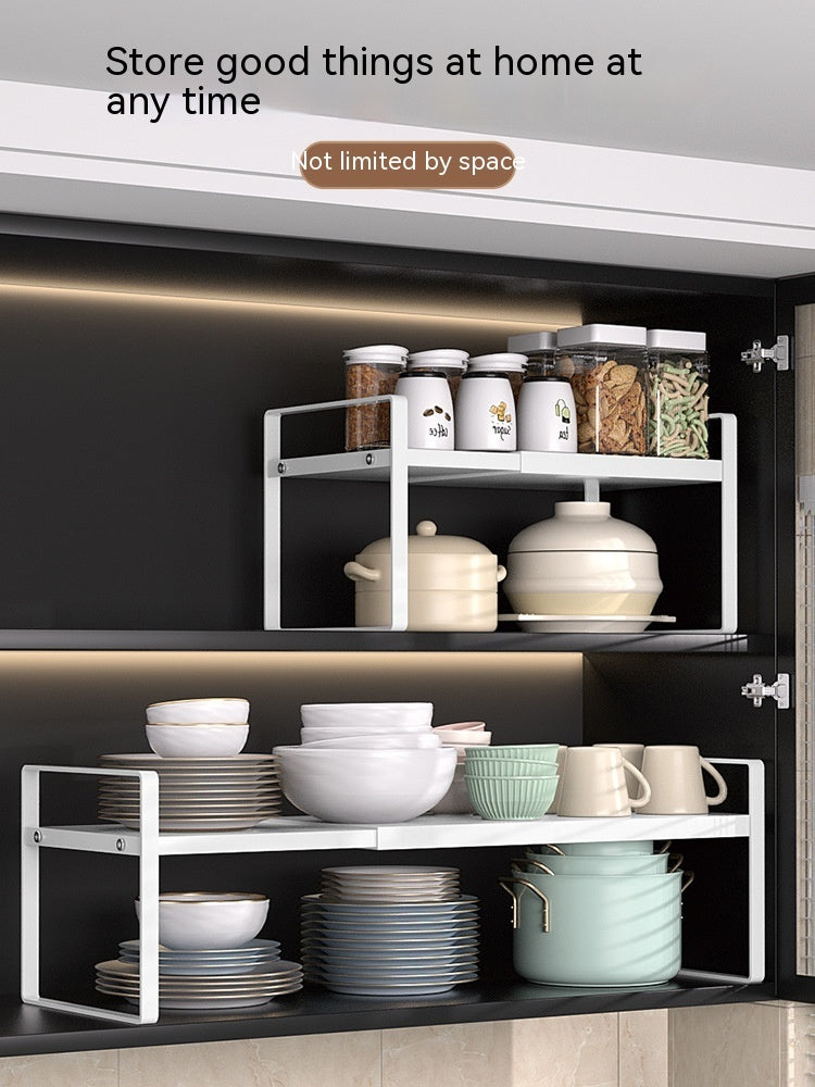 Kitchen Storage Retractable Cabinet Storage Shelf