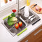 Folding Kitchen Drain Sink Rack Stainless Steel